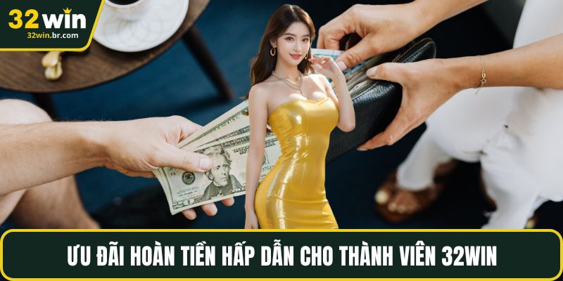 Ưu đãi hoàn tiền hấp dẫn cho thành viên 32WIN
